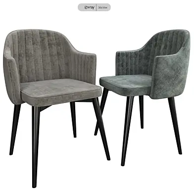 Brooklyn chair dark gray velvet