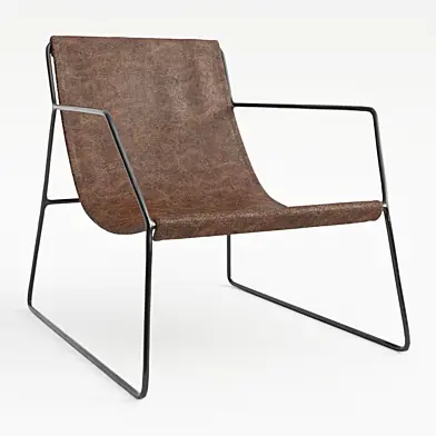 Leather Sling Chair