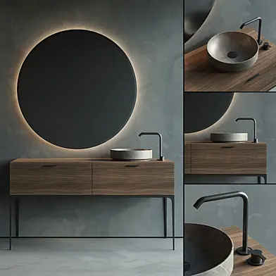 Inbani Grate 03 Vanity Unit Set 2