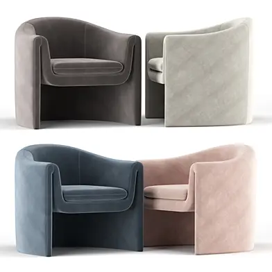 Linen Sculptural Chair