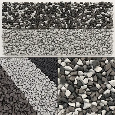 Rock brown white black stone n1 / Скальный белый бурый черный камень
