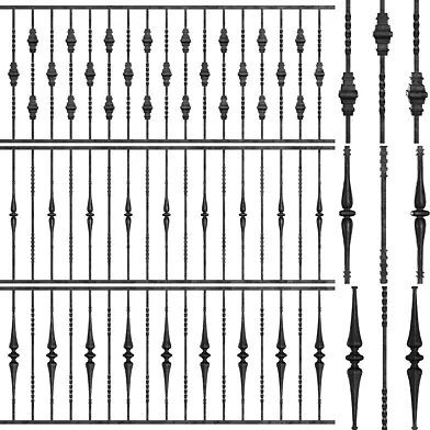 Wrought Iron Bundle No04 Fence