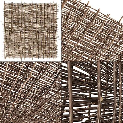 Ceiling wicker branch crooked / Потолок плетеный из кривых веток