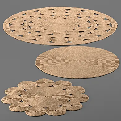 Набор ковров из джута handmade Jute Carpet