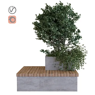 plants tree set025 (bench )