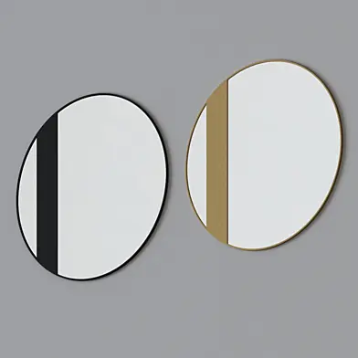 Cadet 30 Inch Round Accent Mirror by Varaluz