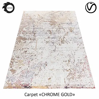 Индийский Ковёр Шерстяной «Chrome Gold» Paint-Abstract-Color-3-2»