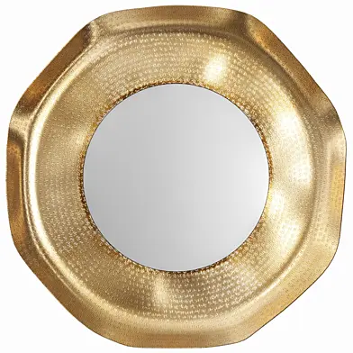 Круглое зеркало в металлической раме Zarahome