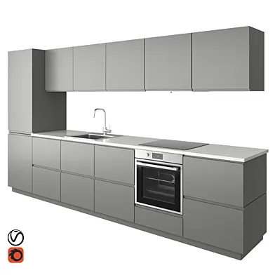 Modern kitchen VOXTORP GRAY