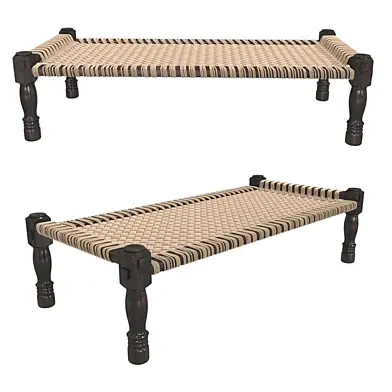 Restoration Hardware WOVEN INDIAN CHARPOY BENCH