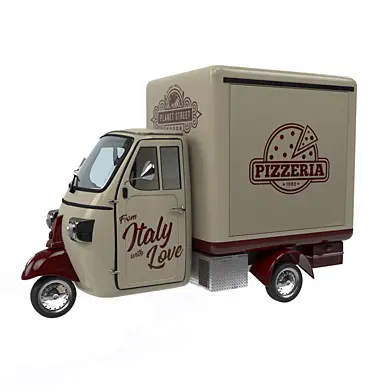 Piaggio ape пицца трейлер