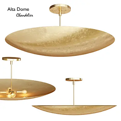 Alta Brass Dome Chandelier by Lawson-Fenning