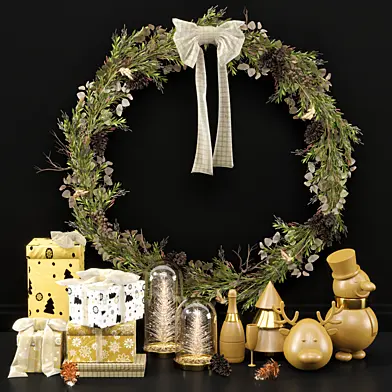 Christmas Decoration 03-Fully Decorated Christmas Set