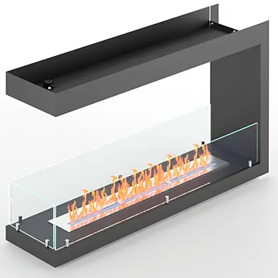 Встроенный биокамин LuxFire Торцевой 1155 М