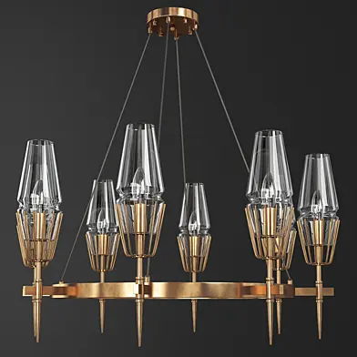 Fashion brass round chandelier