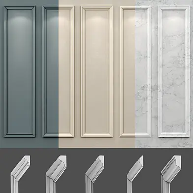 Wall molding 18. Boiserie classic panels