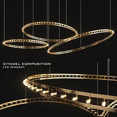 Quasar citadel composition led pendant lamp
