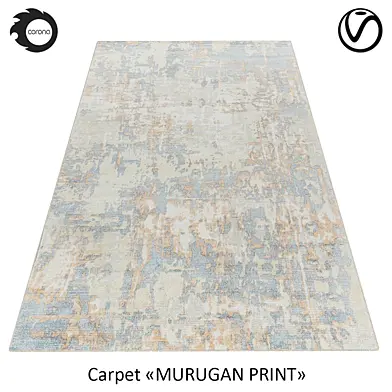 Индийский ковёр шерстяной «MURUGAN PRINT»