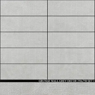 Peronda Grunge Wall Grey Decor 250x750 Set 1