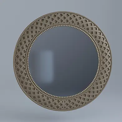 bronze Round Wall Mirror