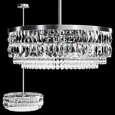 Restoration Hardware PORTIA CRYSTAL MEDIUM PENDANT Silver