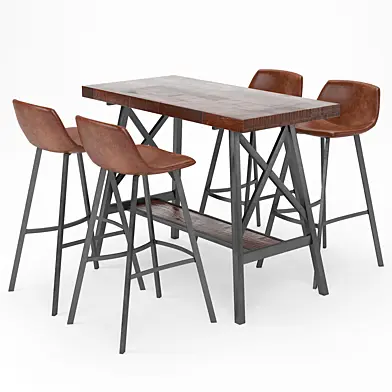 Bar Table and Stool Sets 04