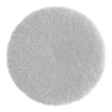 Round White Rug