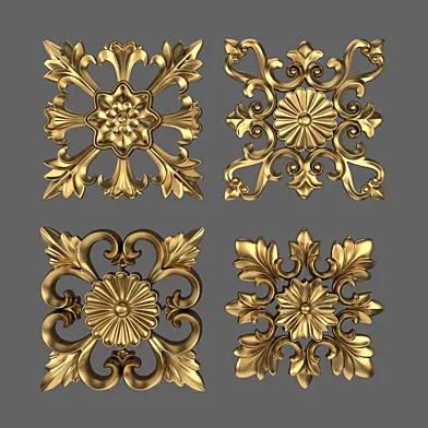 Decorative Wall Rosettes 01