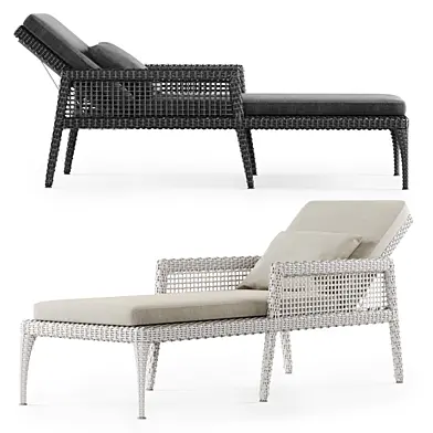 Rattan chaise lounge DR50 / Шезлонг из ротанга