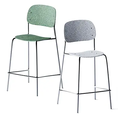 Hale PET Felt Counter Stool by DeVorn