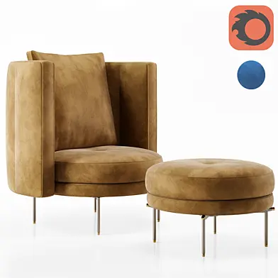 Minotti Swivel Armchair