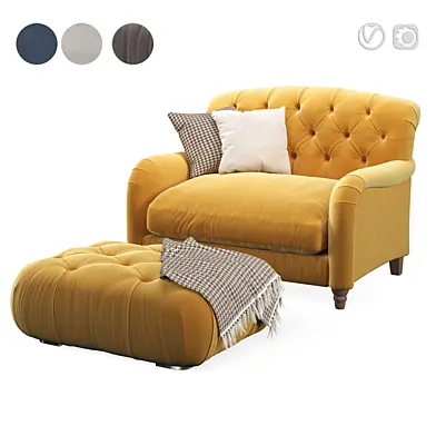 Chesterfield Armchair02 Sy