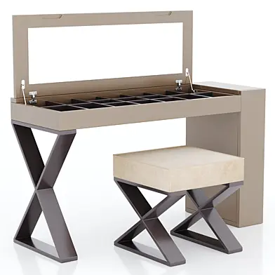 Franco Furniture | Dressing table with ottoman 4