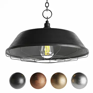 Black Cast Industrial Pendant Lamp 05
