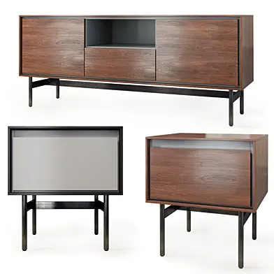 Комод и тумба прикроватная Vesta. Tvstand, nightstand by LuLu