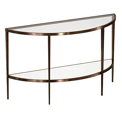 Полукруглая Консоль Demilune Console Table (Crate and Barrel)