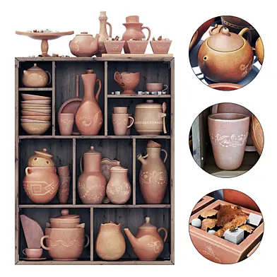 Dishes clay decor n16 / Посуда из глины №16