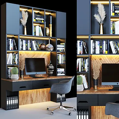 set547 -black office