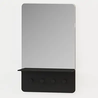 Hopper Entryway Mirror with Hooks by Pottery Barn