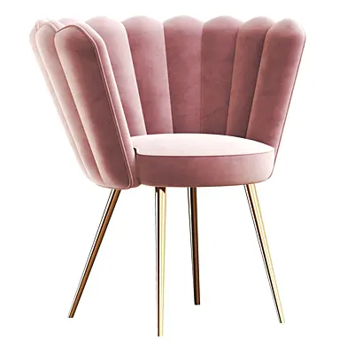 Vivian Velvet Cocktail Chair Rose