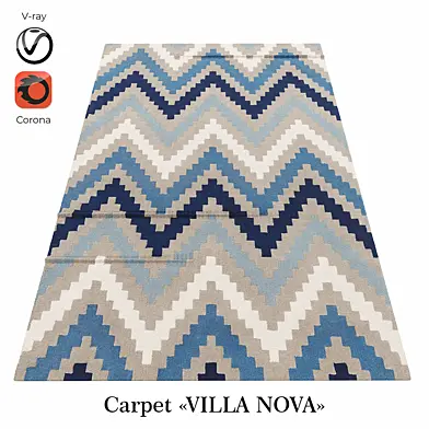 Бельгийский ковёр шерстяной «VILLA NOVA» INDIGO