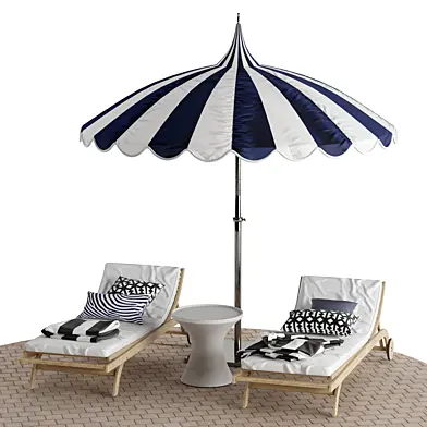 Beach lounge outdoor set 4