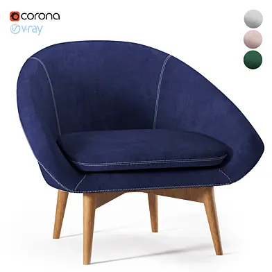 Armchair Resa Hartford Bouclé