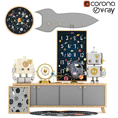 robots and furniture set
