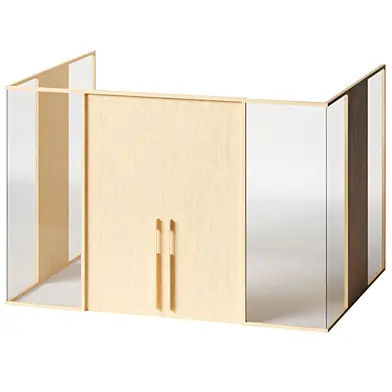 Citterio WOOD WALL - Модульная раздвижная стенка