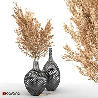Dry Plant 02 Dried Pampas Plant in Vase