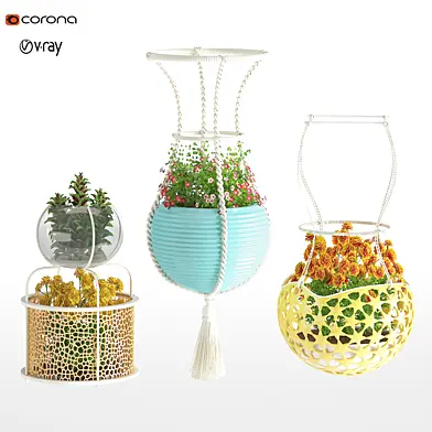 hanging flower pots
