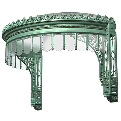 Навес над крыльцом.Copper canopy