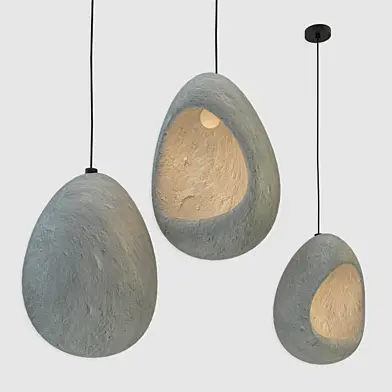 Sculptural Rogan Gregory Illuminated Pendants