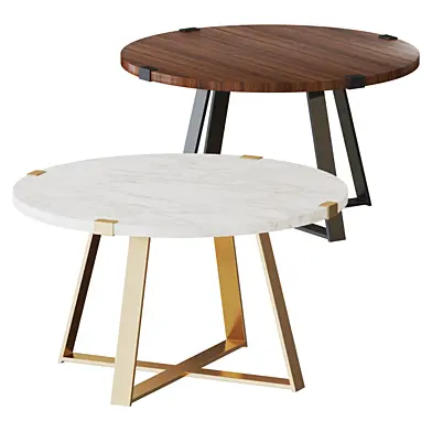 Enrique Cross Legs Coffee Table - Laurel Foundry Modern Farmhouse